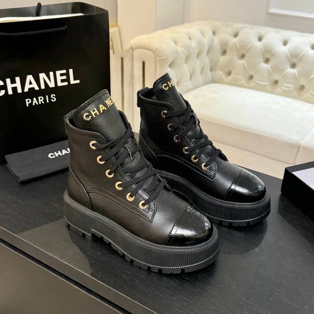 Shopping-level Chanel 25Ss early autumn counter new Martin boots ceiling top qua