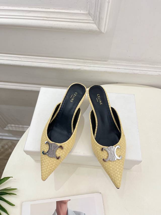 Celine 25 The latest hit Alma Triomphe pointed-toe mules from the Spring/Summer