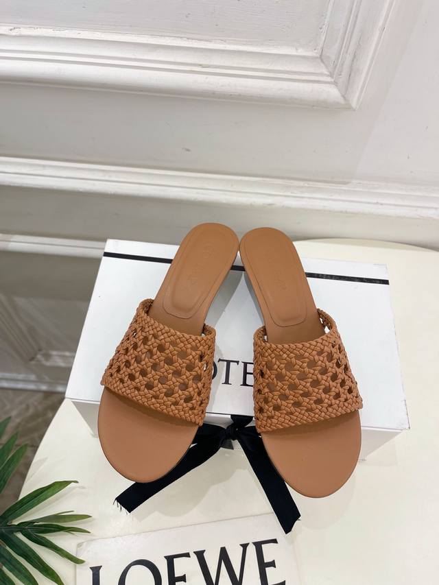 Cotem's new spring/summer vintage hand-woven kitten heel slippers are one of the