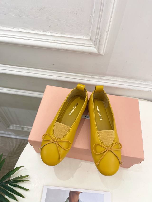 Miu Miu 25 2025 Early Spring New Arrivals! The latest runway-inspired bow ballet