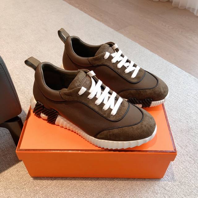 Herme S 25 new sneakers H's 2025 Giga sneakers new increase 3cm, a real artifac