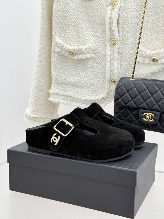 Factory Price: Chane* | Chanel 25A New Minimalist Retro Birkenstock Half-Slippe