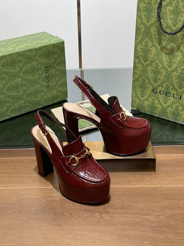 Gucci's new autumn arrivals include waterproof platform saddle buckle horsebit t