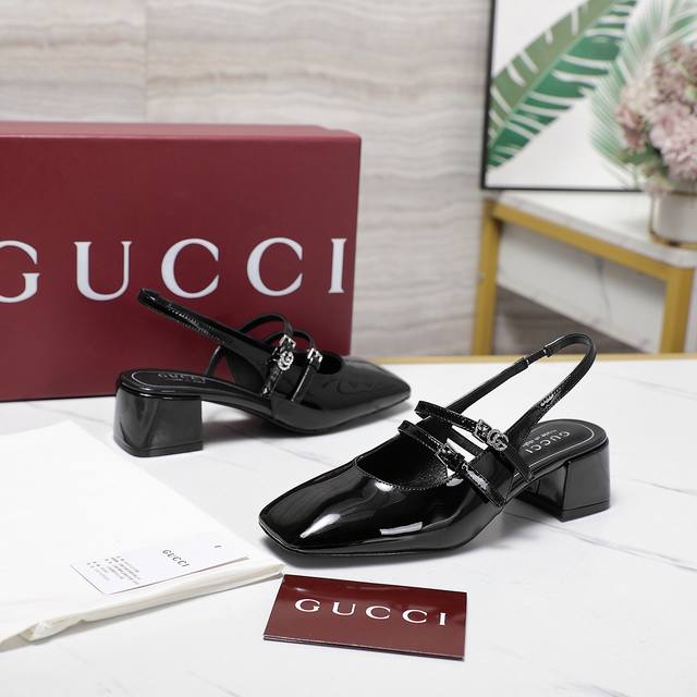 Exclusive new model~The highest versionGucci's new spring slingback sandals, cat