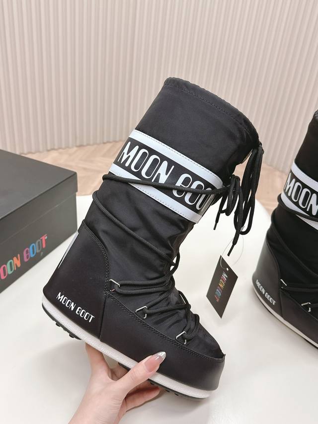 Cloth high boots Moon Boot 24Ss The latest autumn and winter snow boots series,