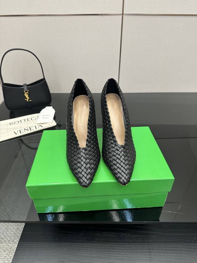 Bottega Veneta one-piece hand-woven seamless high heel 9cm hand-woven one-piece