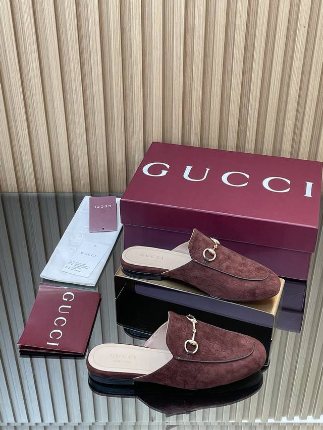 Early Spring Gucci Jordaan Collection New 5D Double GG Embossed Single Shoe Loa