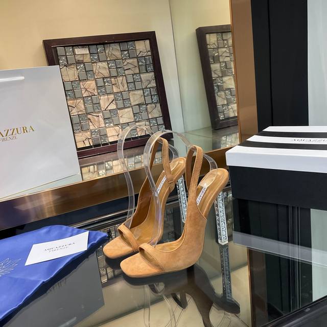 Aquazzura's new, top-of-the-line Pineapple Women's Hollow Heel Sandals feature a