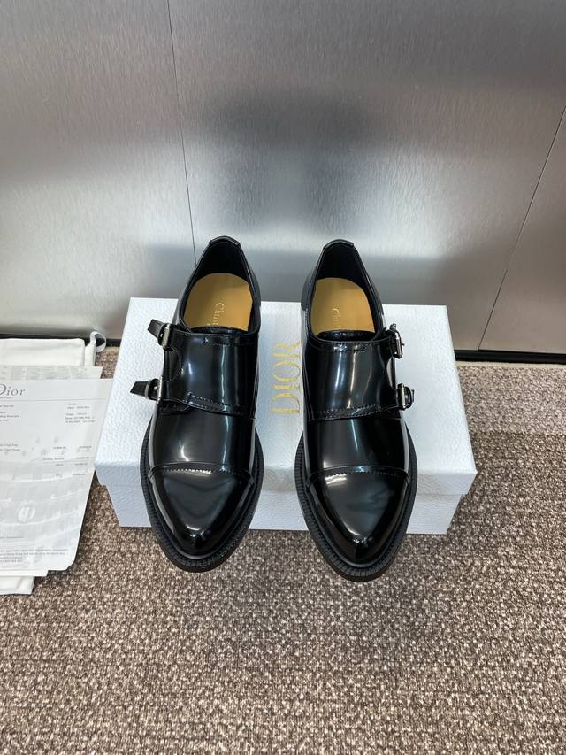 Factory P price P Dior 2025 Autumn and Winter New D-Iviera Series Deep-cut Derby