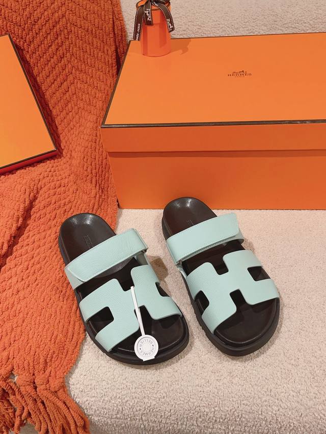 Men's size 70 Hermes Chypre sandals, Erjiu slippers, fresh and new ~ fashionabl