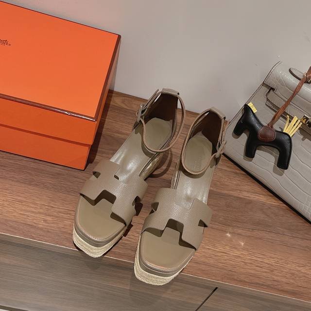 Herme* New Spring/Summer Elda Straw Sandals. Exclusively developed with a privat