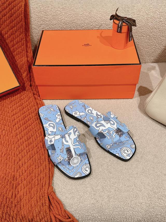 3D Factory Price P Hermes Hermes H slippers Oran sandal series is fashionable an