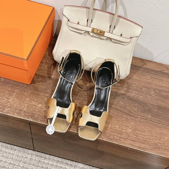 7Cm Picture Factory Price P Hermes Joy 70 high-heeled sandals are fashionable an