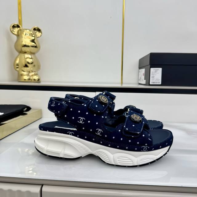 Top-of-the-line Chanel | Chanel Little Chanel Velcro Beach Slippers, Casual Beac