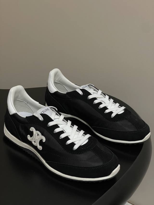 Top-quality 25Ss Early Fall Celine Racer Triomphe low-top sneakers, embroidered