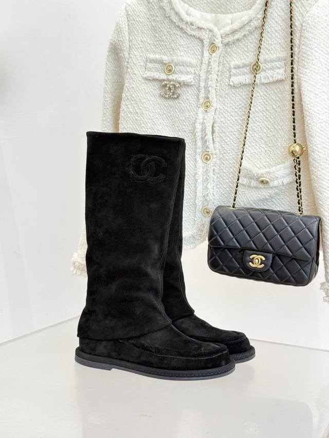 Factory Price P Rubber-soled Genuine Leather Chane* | Chanel Classic Double C S