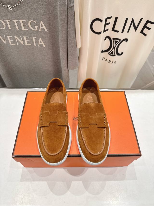 High-end factory version, men's size +10 Hermes H family 25Ss new couple's casu
