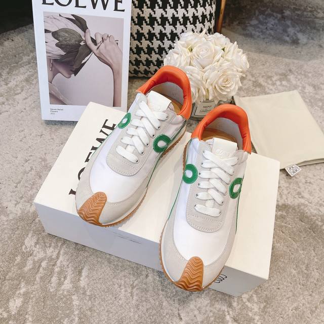 Fabric factory couple's style Loewe 2025Ss new sports casual shoes, developed wi