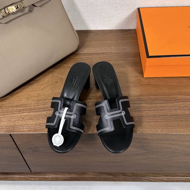 Embroidery Series Hermes H slippers Oran sandal series is fashionable and versat