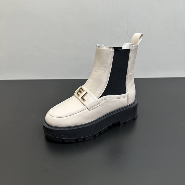 Chanel 2025 Fall/Winter B new single shoes thick-soled elastic Chelsea boots let