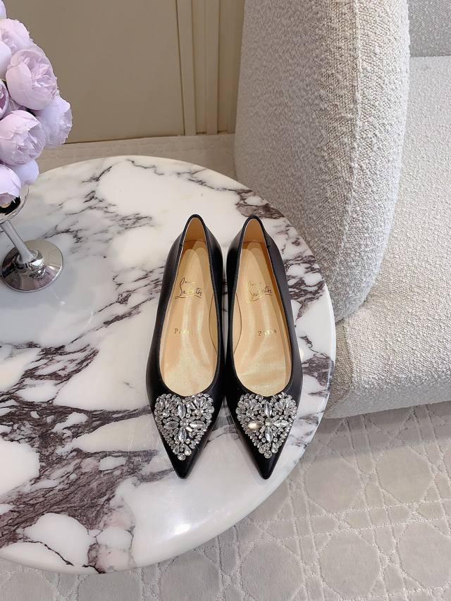 Christian Loubouti* New limited edition heart-shaped gemstone red-soled high hee