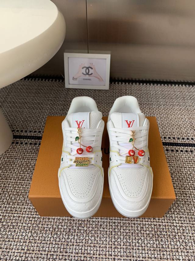 Accessories 60 2025 Latest Lv Trainer Series Newest Sports Shoes. Entire pair o