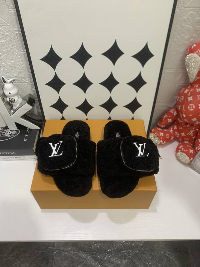 Top-of-the-line version L Donkey 2O25 wool slippers Made of pure lambskin! Supe