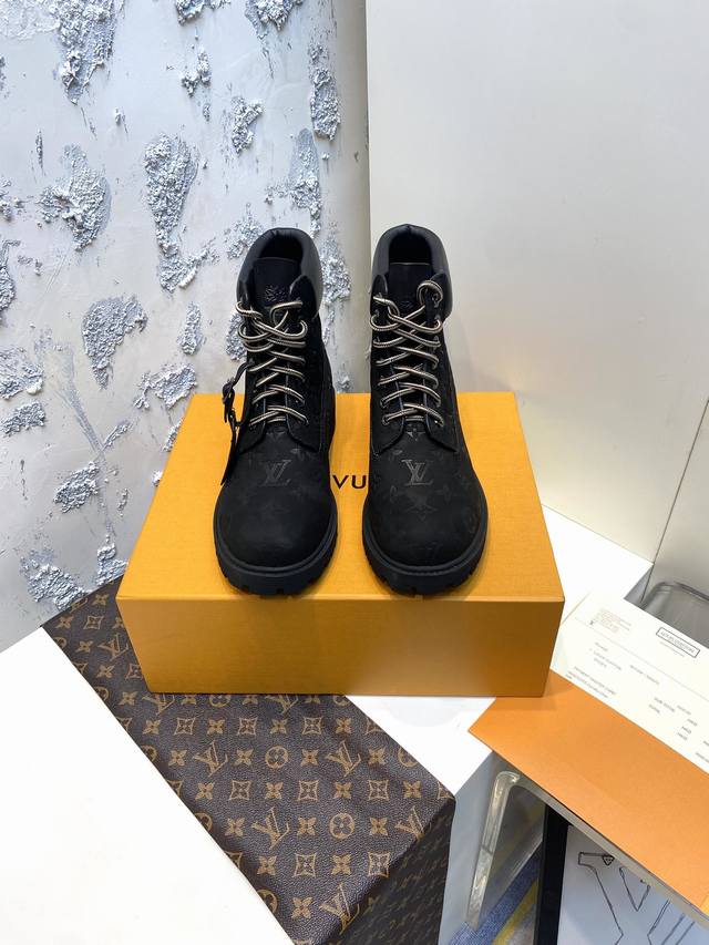 Factory Price: Lv X Timberland Timberland co-branded monogram embossed yellow an