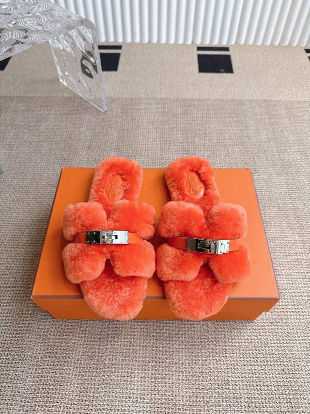 Hermes New Teddy Wool H-Shoes Fashionable and latest Teddy Wool H-Shoes Autumn