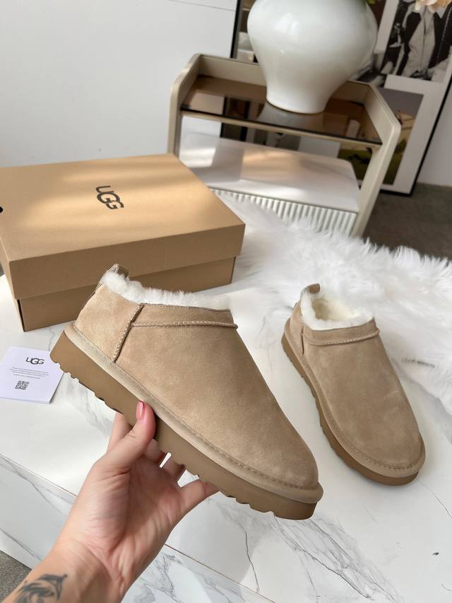 Ugg's new winter 2025 model, the Classic Micro, is a low-top version of the clas