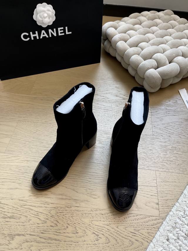 Chanel 25K new long and short boots series! top version! First to sell upper wri