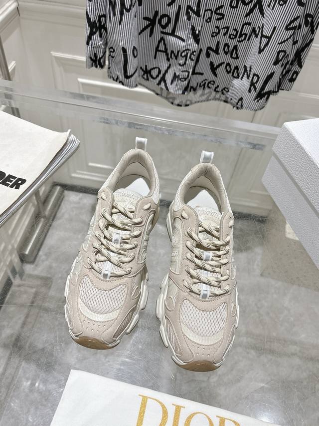 Factory Dior Dior Ss new Chrono series thick-soled mesh color-blocked running sh