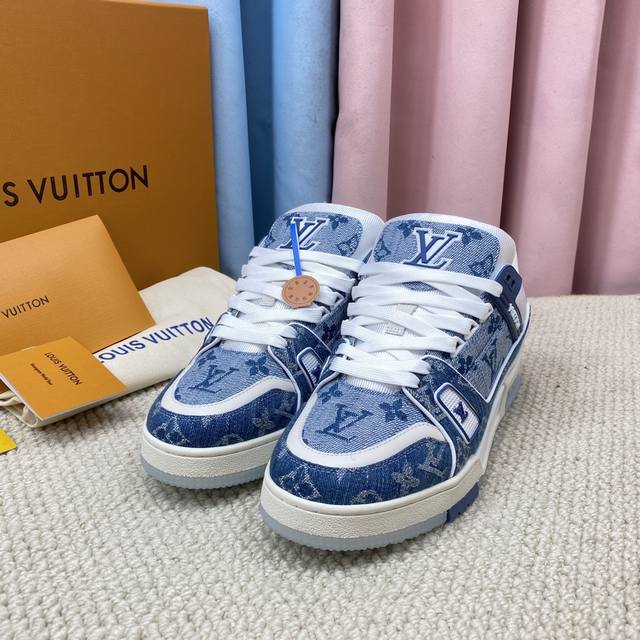 Top-of-the-line Lv~Trainer Louis Vuitton By Virgin Abloh's best-looking sports s