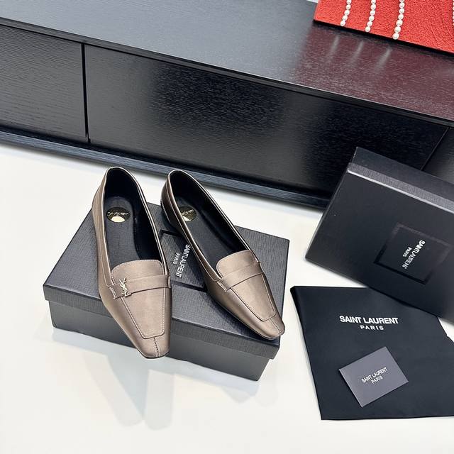 Silk cowhide purchasing version Saint Lauren*Ysl Saint Laurent 25 new flat small