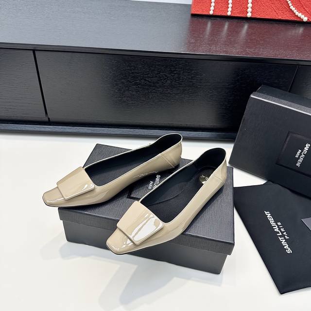 Purchasing version Saint Lauren*Ysl Saint Laurent 25 new small square toe square