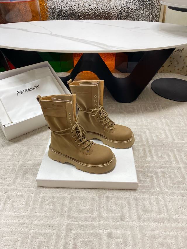 Factory Jwanderso*25 new catwalk work boots, work boots that are not easy to hi