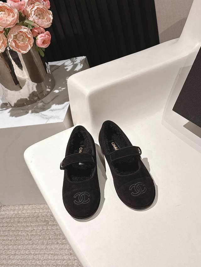 Purchasing-level Chanel 25Ss new autumn and winter wool Mary Jane shoes I was a
