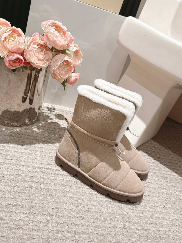 Brunello Cucinelli Brunello Cucinelli Autumn/Winter Collection#Wool Snow Boots O
