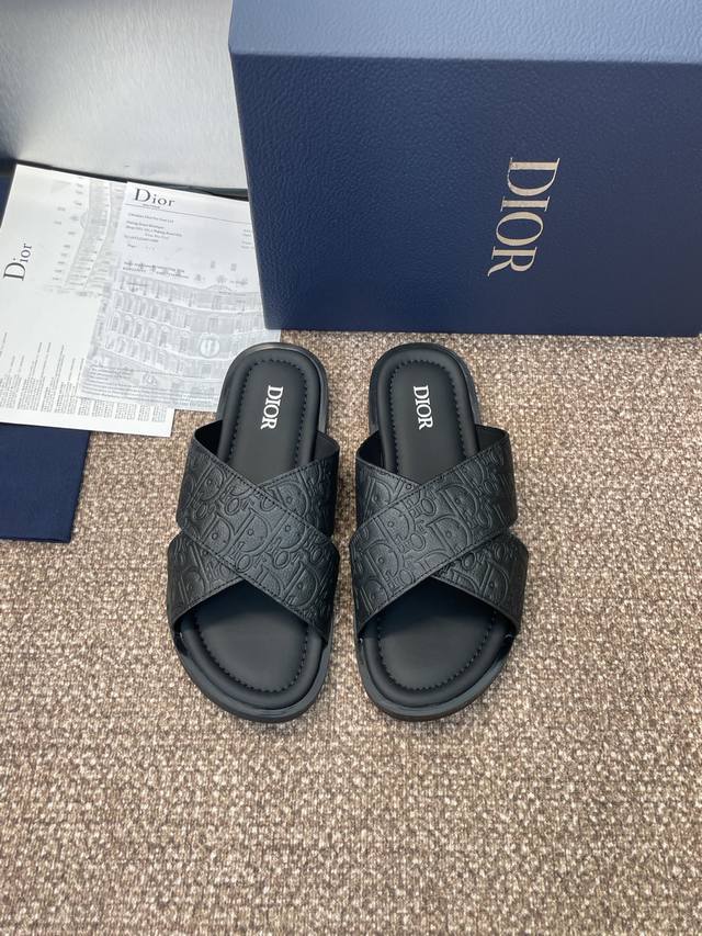 Factory P price P Dior 2025 Spring/Summer runway new Alias cross-strap men's sli