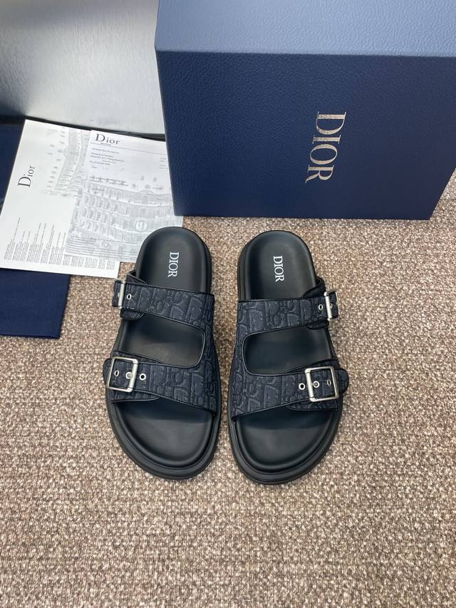 Factory P price P Dior 2025 Spring/Summer runway new Alias cross-strap men's sli