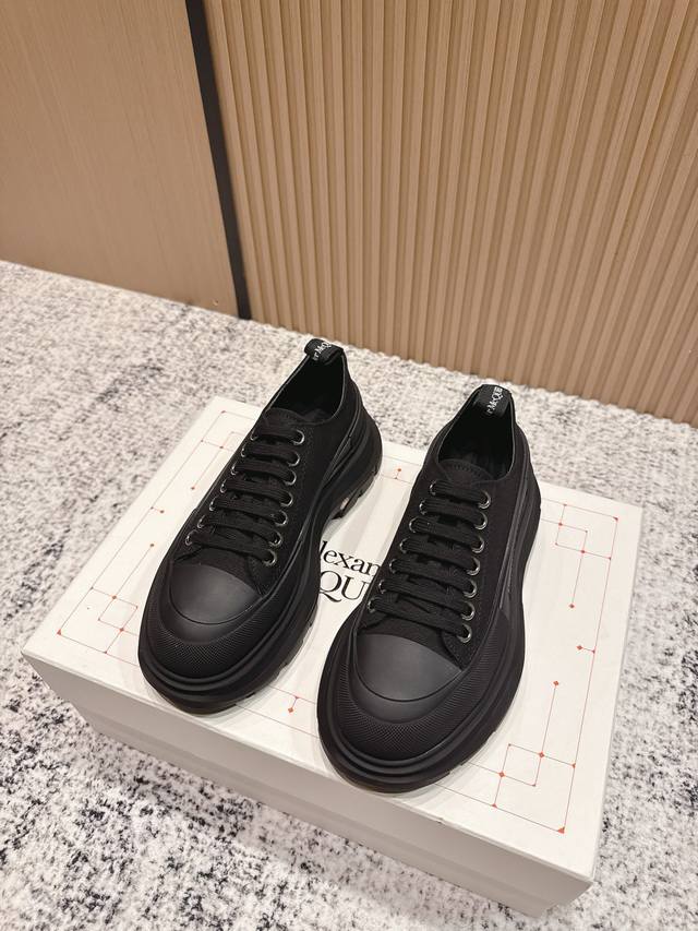 Purchasing level men's +10 #Alexander McQueen#The ultimate version of canvas sho
