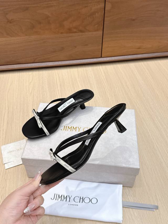 Jimmycho*25S Spring/Summer new bow-knot sandals. These Freja 70 series mules are