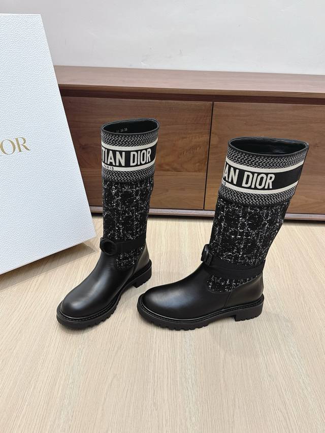 Shopping agent level# Dior classic knight boots#New color graffiti straight boot