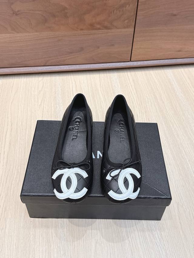 Shopping-level Chane*25S small Chanel early spring hit woven Mary Jane closed-t