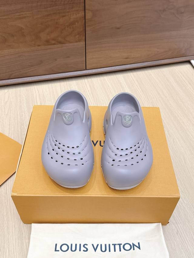 Available on-site Lv Louis Vuitton L's Shark series thick-soled sandals. DDD. Th