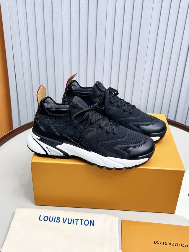 Premium Edition: LV Louis Vuitton L's Runner Tatic thick-soled casual sneakers.