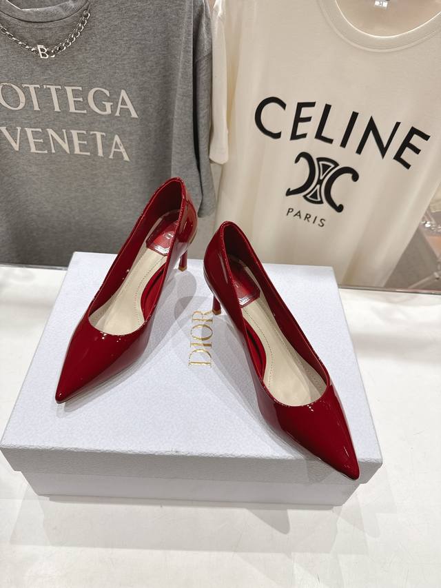 High-end version factory Dior* Dior D's 2025Ss new pointed high heels fashion s