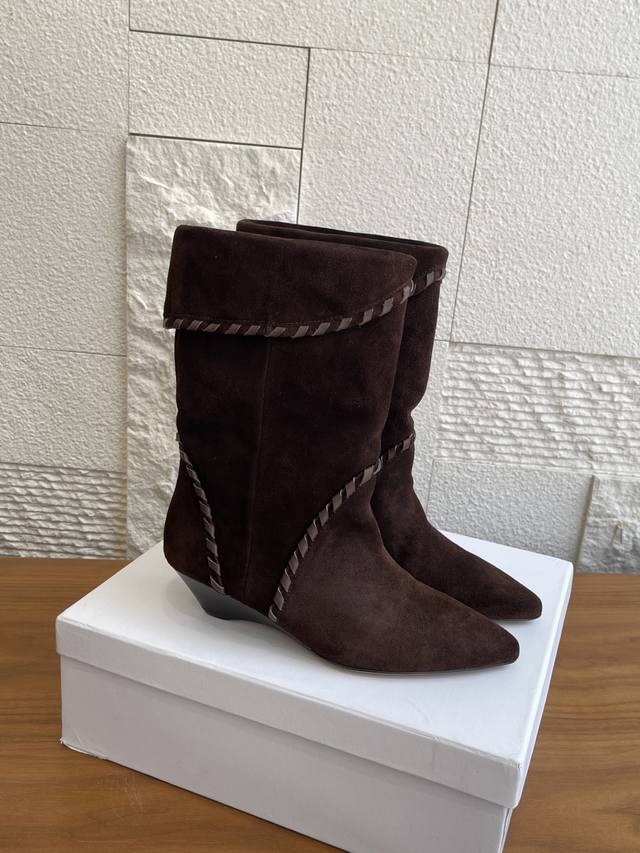 Top version: Isabel Marant 25Ss New Autumn and Winter Retro Western Style Pointe