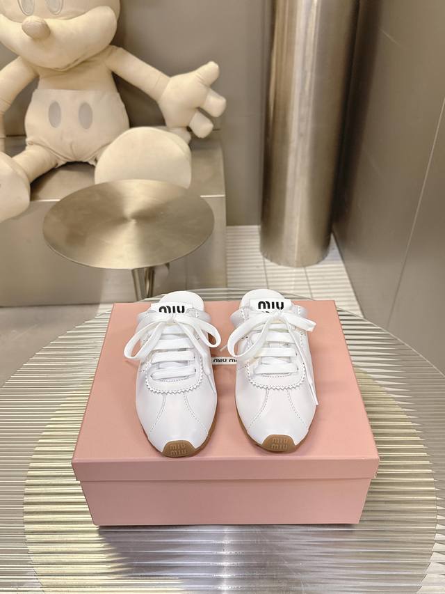 Miu Miu's new Dexterity closed-toe slippers, DDD, are now available on the offic