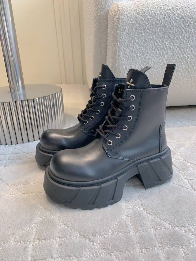 Smfk's new, niche fashion brand, thick-soled Derby boots, Martin boots, short bo